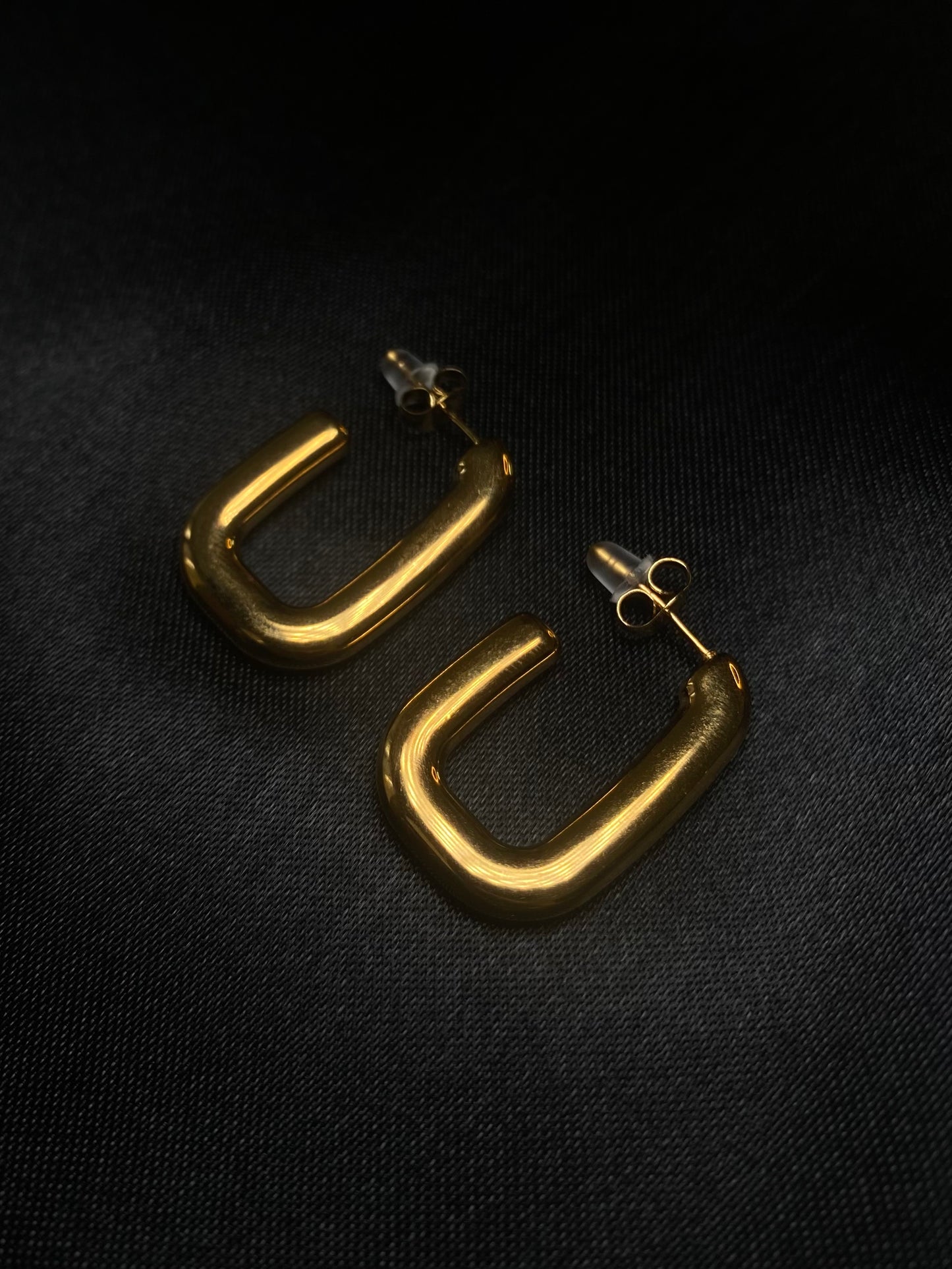 Square hoop earring
