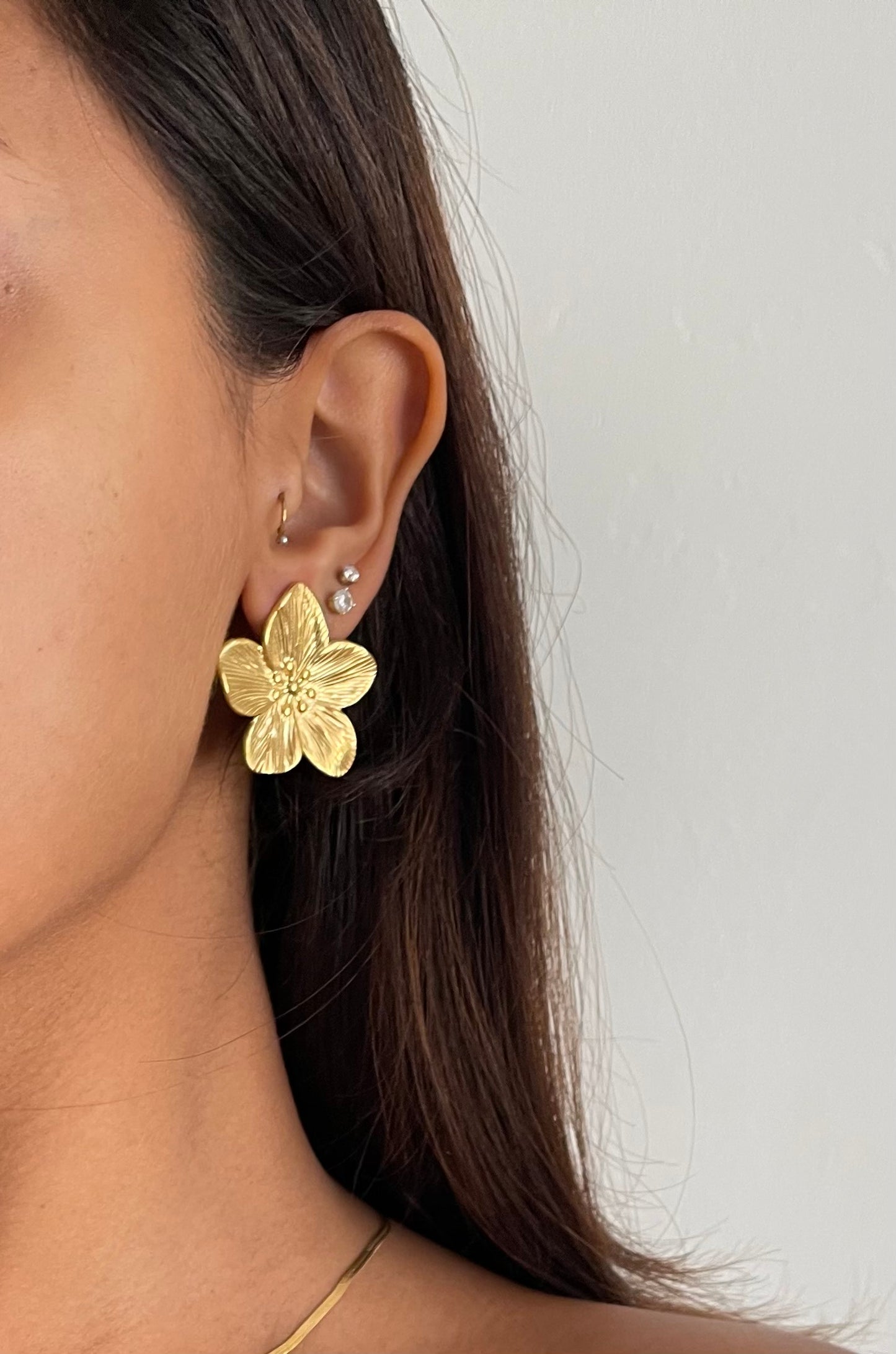 Floral earrings